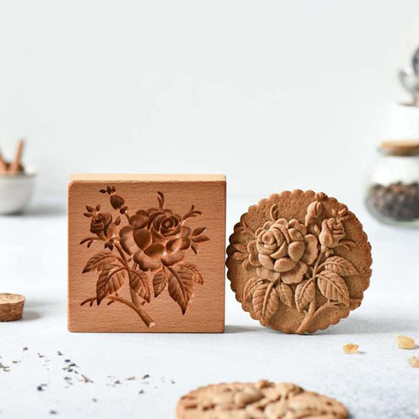 CarveBake™ | Wood Engraved Cookie Mold