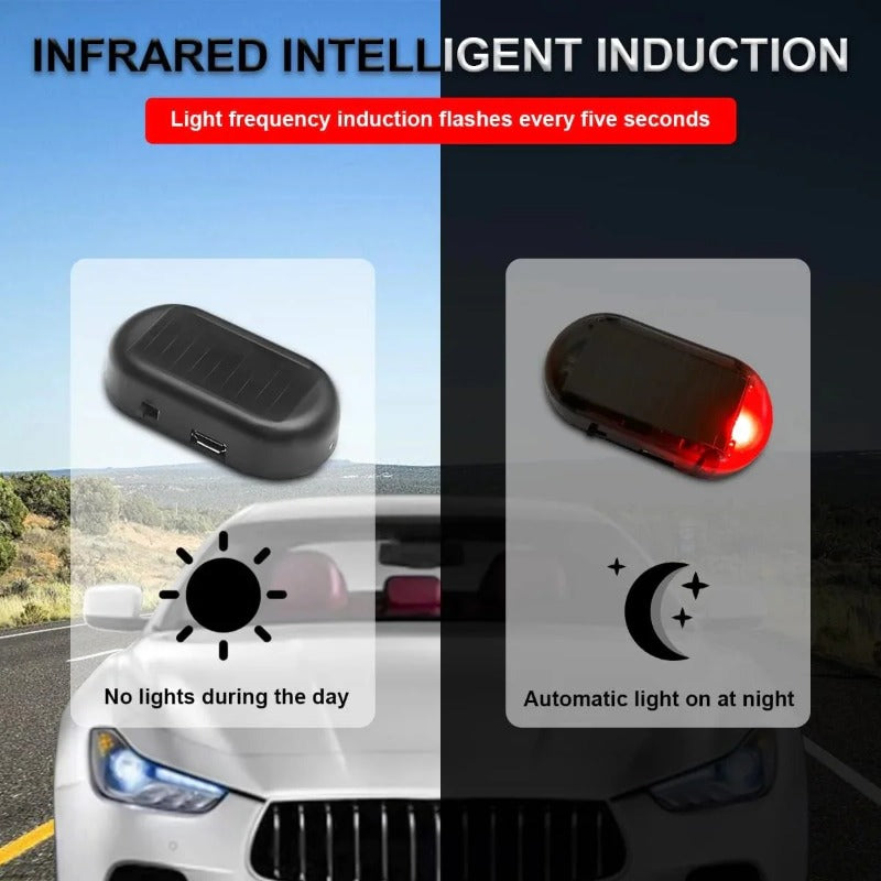 Solarbetriebene Auto-Alarm-Sicherheitsleuchte
