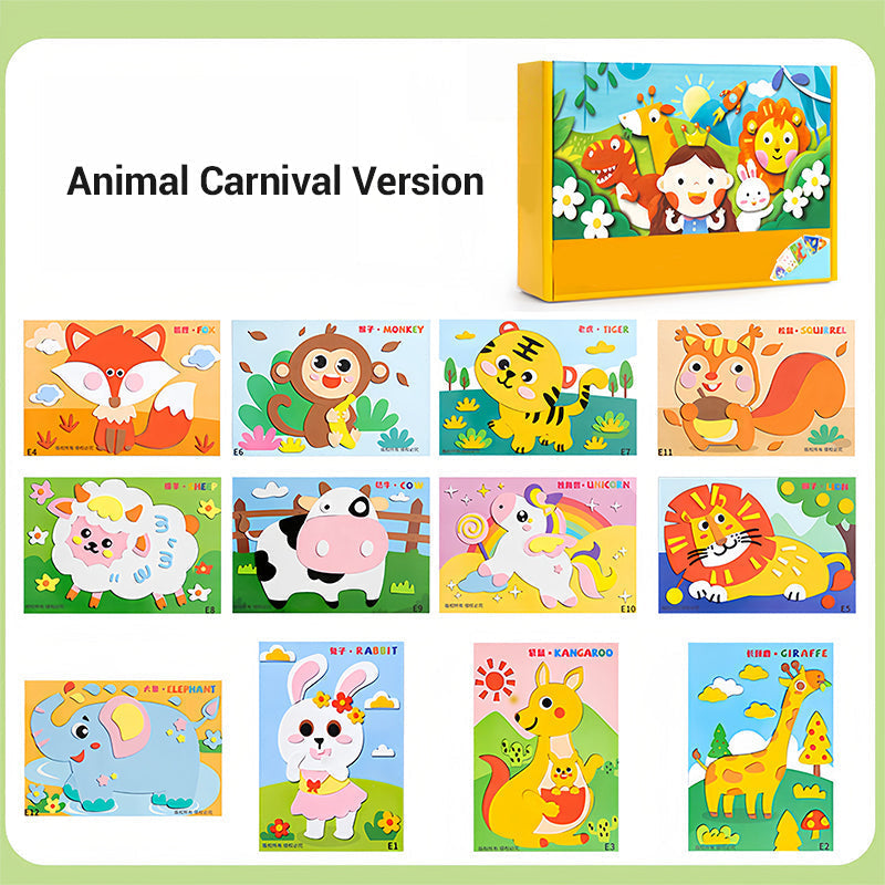 Kinder DIY 3D EVA Sticker Bastelset für kreativen Spaß
