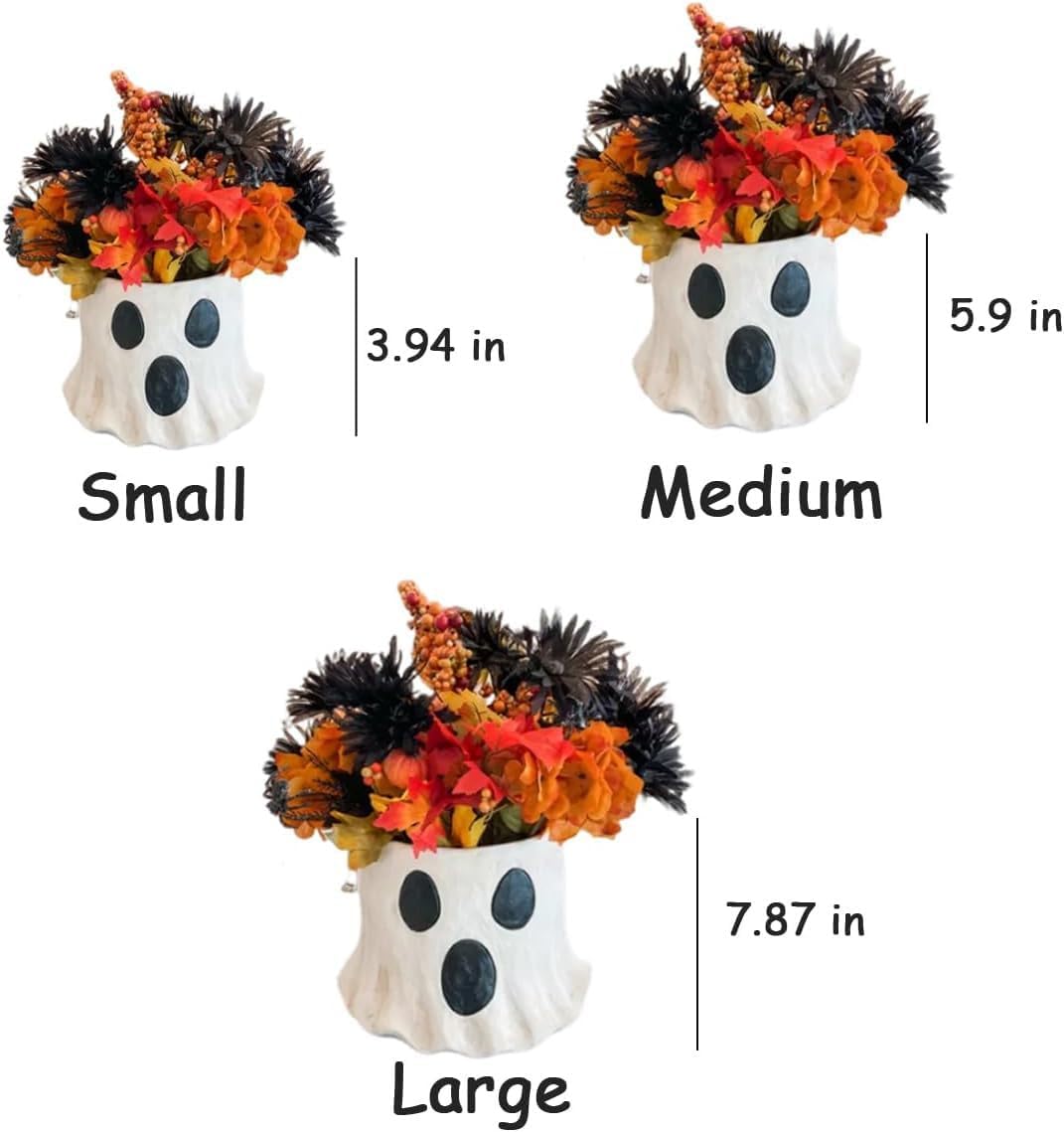 Gruselige Halloween-Geistereimer-Dekoration