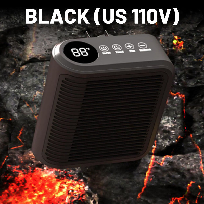 Kompakte 800W Wandheizung mit einstellbarem Thermostat und Timer
