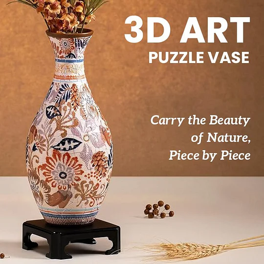 3D Blumige Puzzle-Vasen-Dekoration