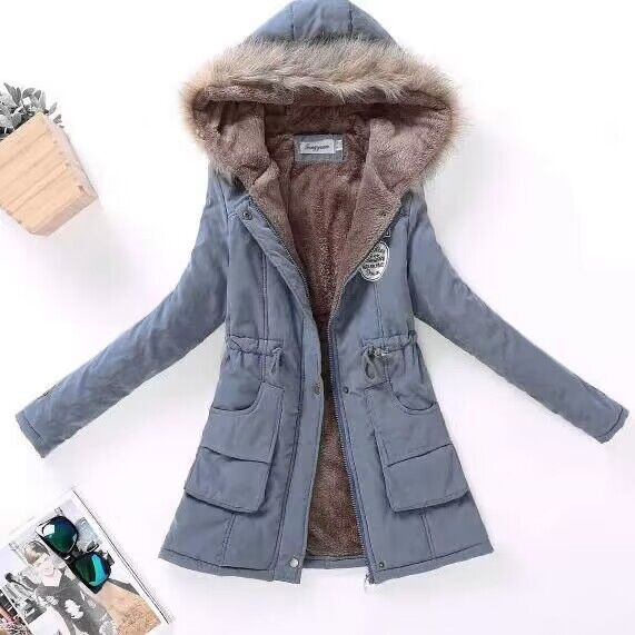 50% off | Darlene™ Women's Fleece Jacket with Faux Fur Hood and Drawstring