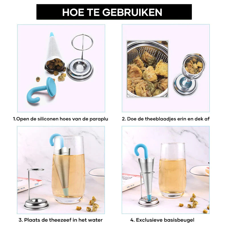 Stilvoller Tee-Filter mit spaßigem Dreh für Liebhaber von losem Blatttee