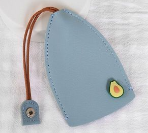 Elegante Leder Schlüsselanhänger Hülle Organizer