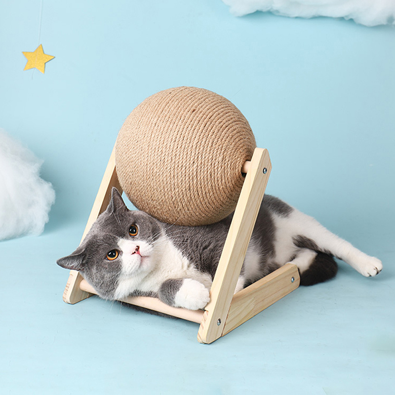 Interaktiver drehbarer Katzenspielball für aktives Spiel und Fitness