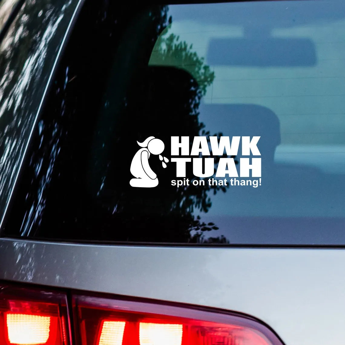 Hawk Tuah Sticker™ | Spit on that thang car