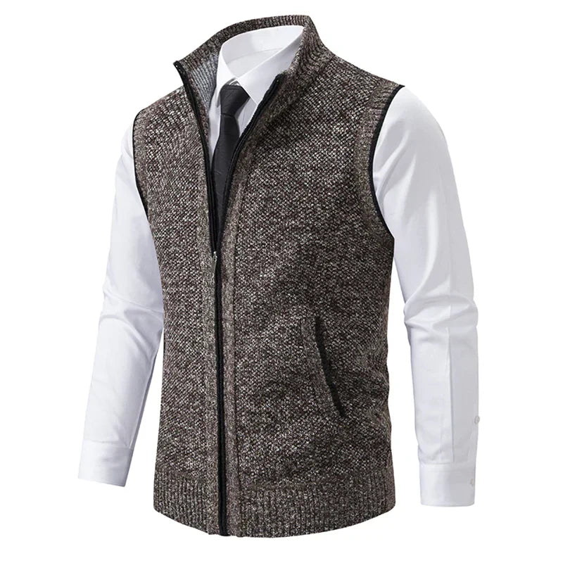 Fleecora™ – Knitted sleeveless fleece vest