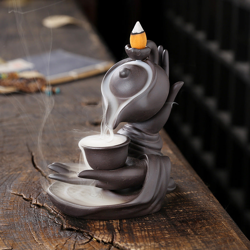 Zen-inspirierte keramische Teekanne für Entspannung und Aromatherapie