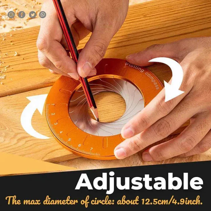 CircleMaster™ - Adjustable circle drawing tool