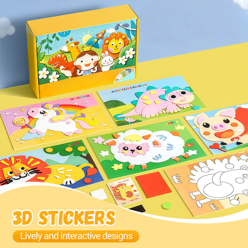 Kinder DIY 3D EVA Sticker Bastelset für kreativen Spaß