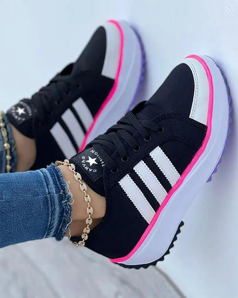 Wolff – Bunte atmungsaktive Canvas-Sneaker für Damen