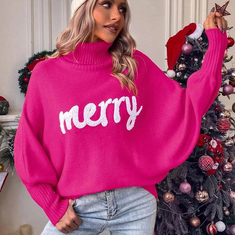 MERRY™ | Cozy holiday turtleneck sweater