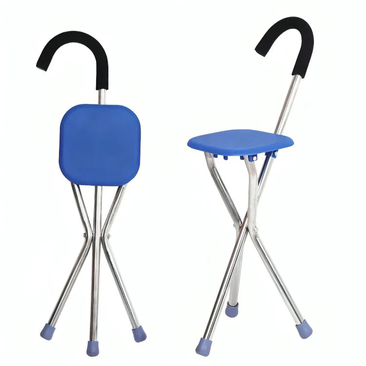 CrutchSeat™ | 2-in-1 walking stick and foldable seat