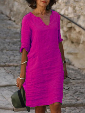 Embla™ | Elegant V-neck dress