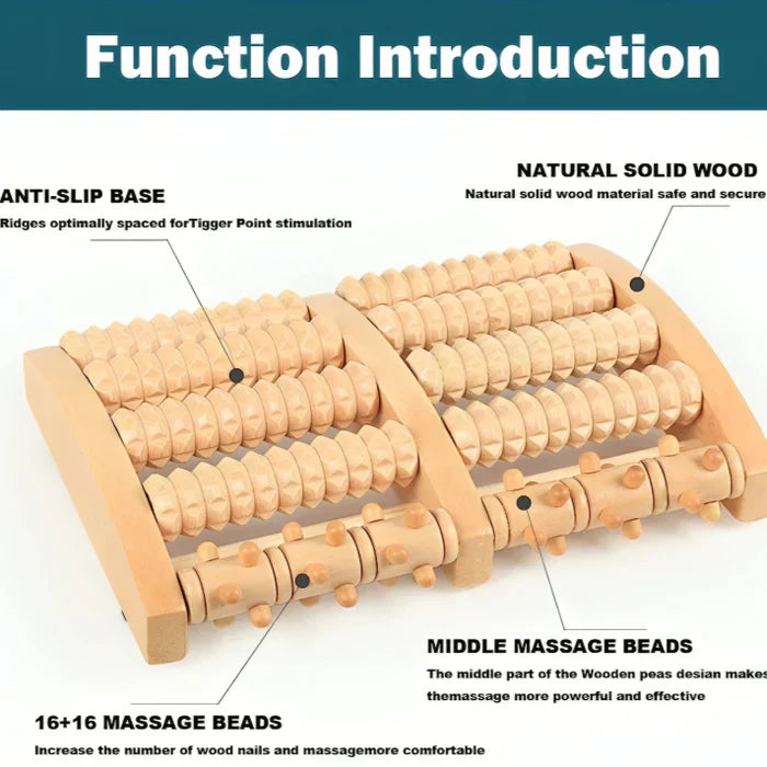 Foot Massager™ | Wooden Foot Roller