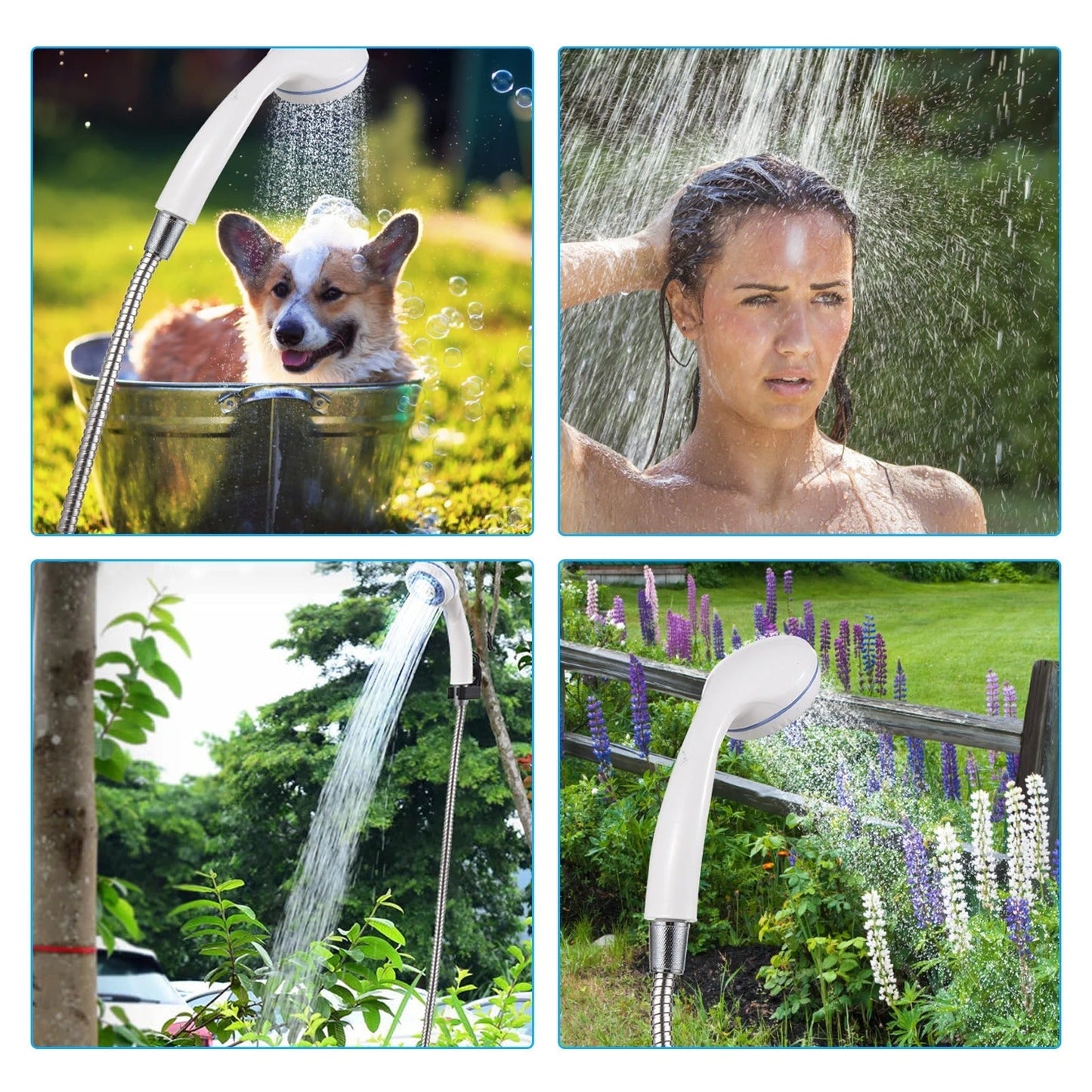 RinseSplash™ | This portable shower system is your secret to staying fresh
