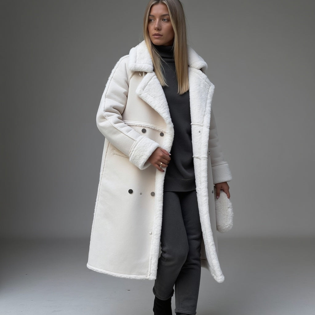 Luxeon™ | Elegant winter coat made of high-quality suede