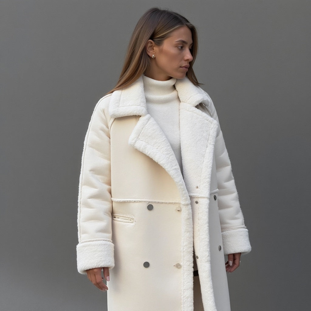 Luxeon™ | Elegant winter coat made of high-quality suede