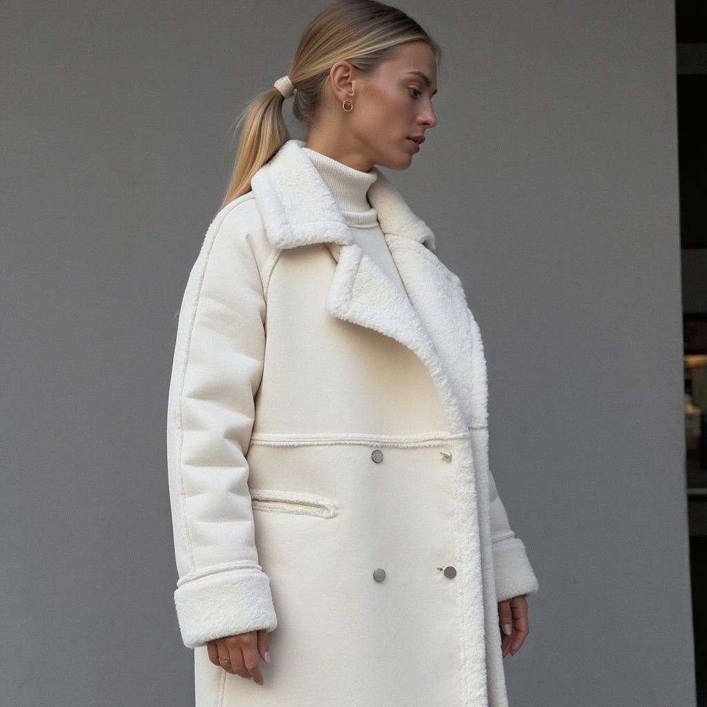 Luxeon™ | Elegant winter coat made of high-quality suede