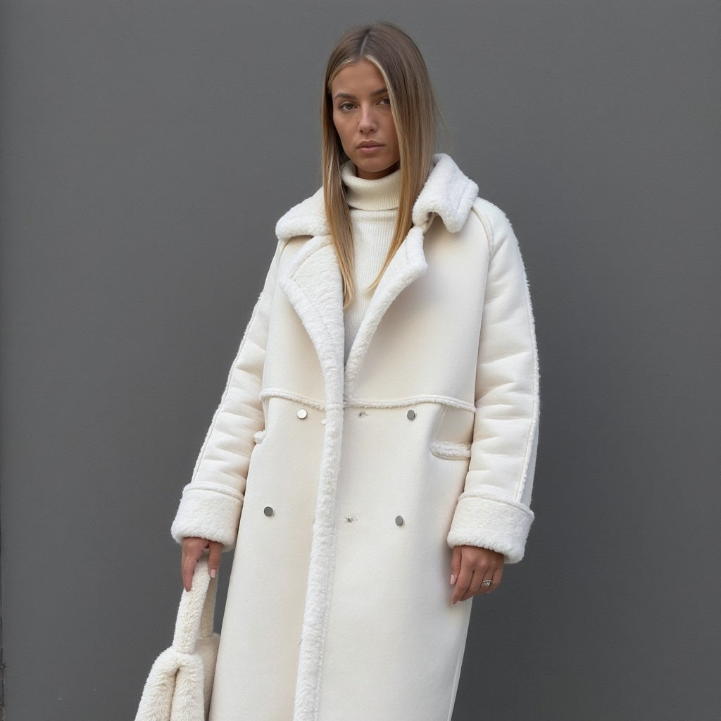 Luxeon™ | Elegant winter coat made of high-quality suede