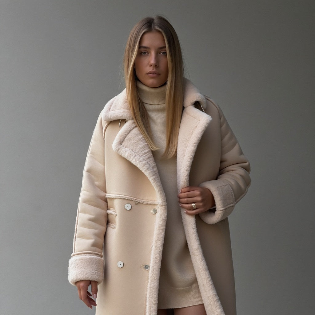 Luxeon™ | Elegant winter coat made of high-quality suede