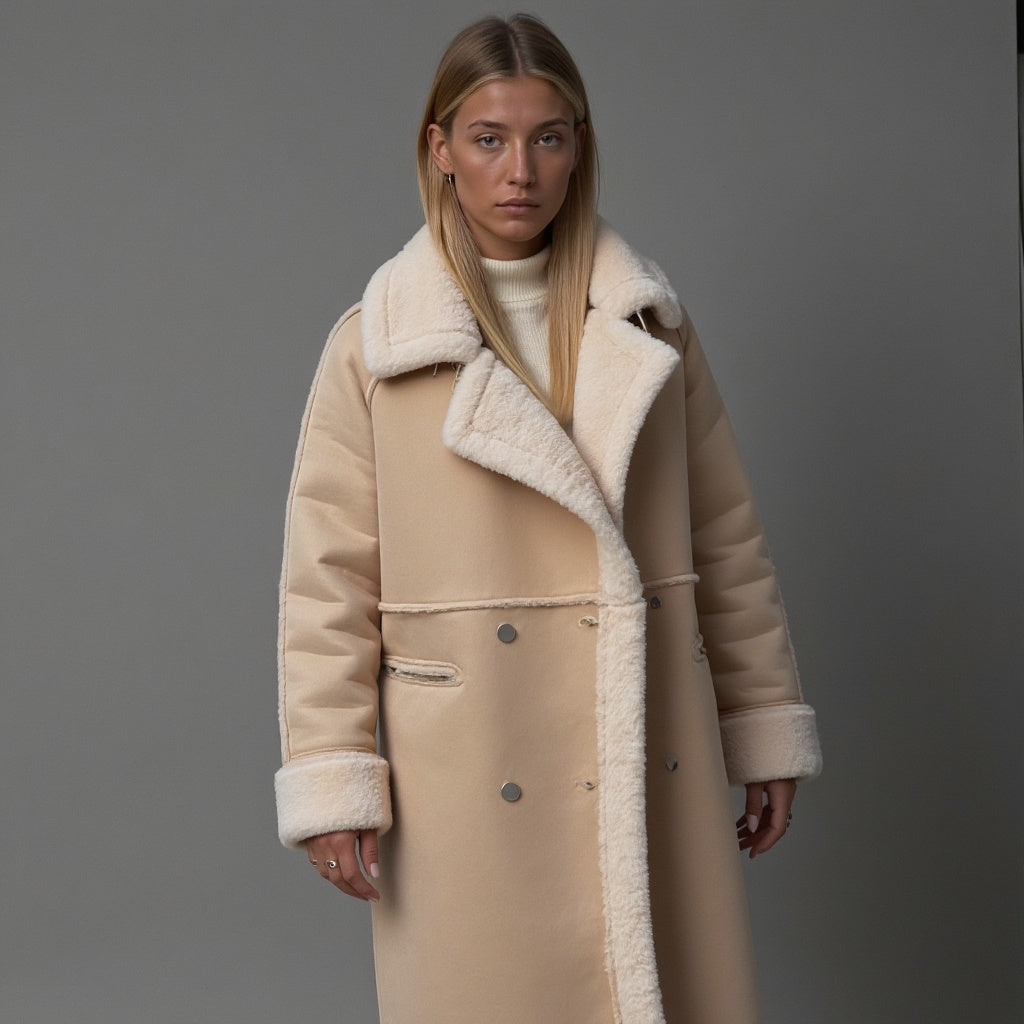 Luxeon™ | Elegant winter coat made of high-quality suede