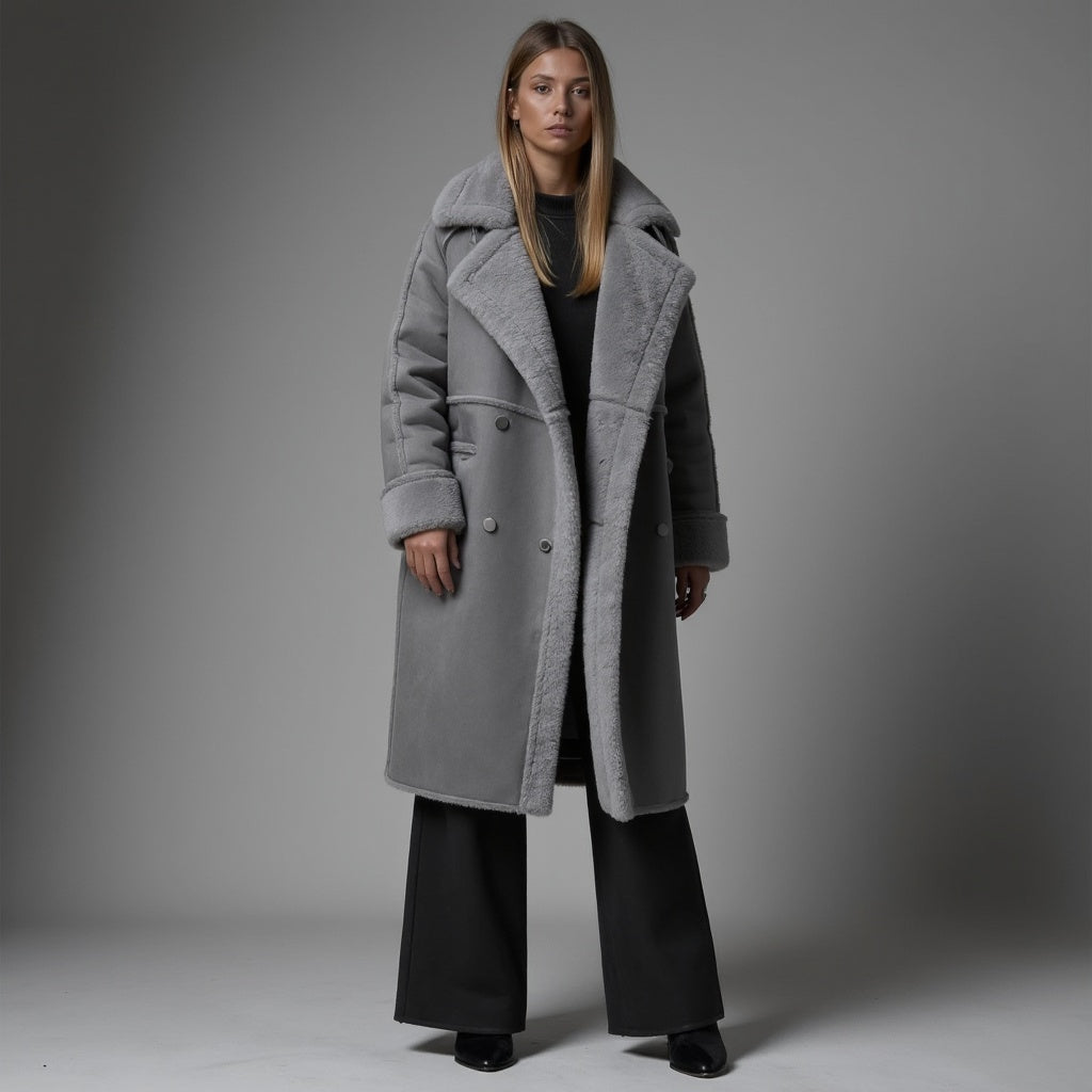 Luxeon™ | Elegant winter coat made of high-quality suede