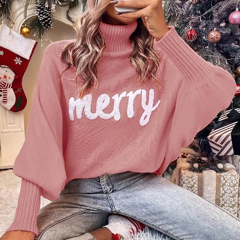MERRY™ | Cozy holiday turtleneck sweater