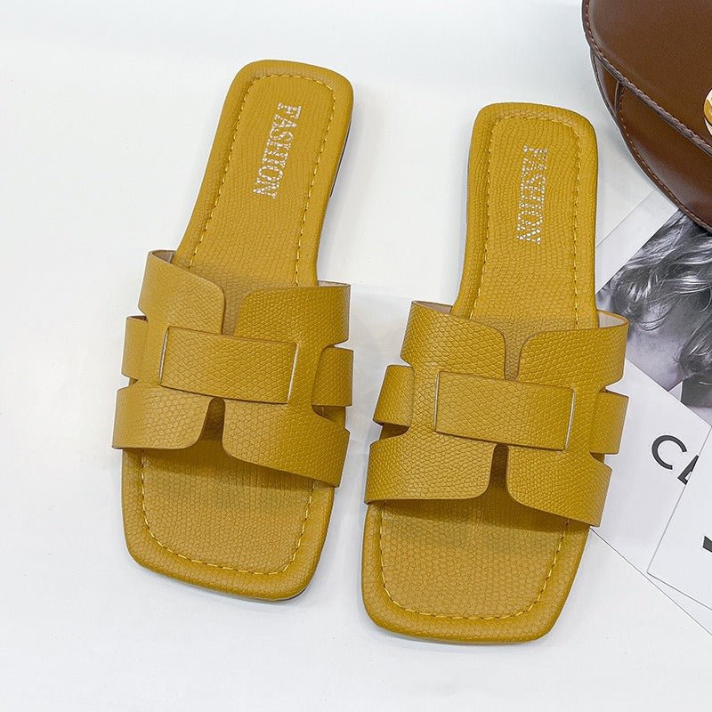 Slide™ | PU leather bale sandals