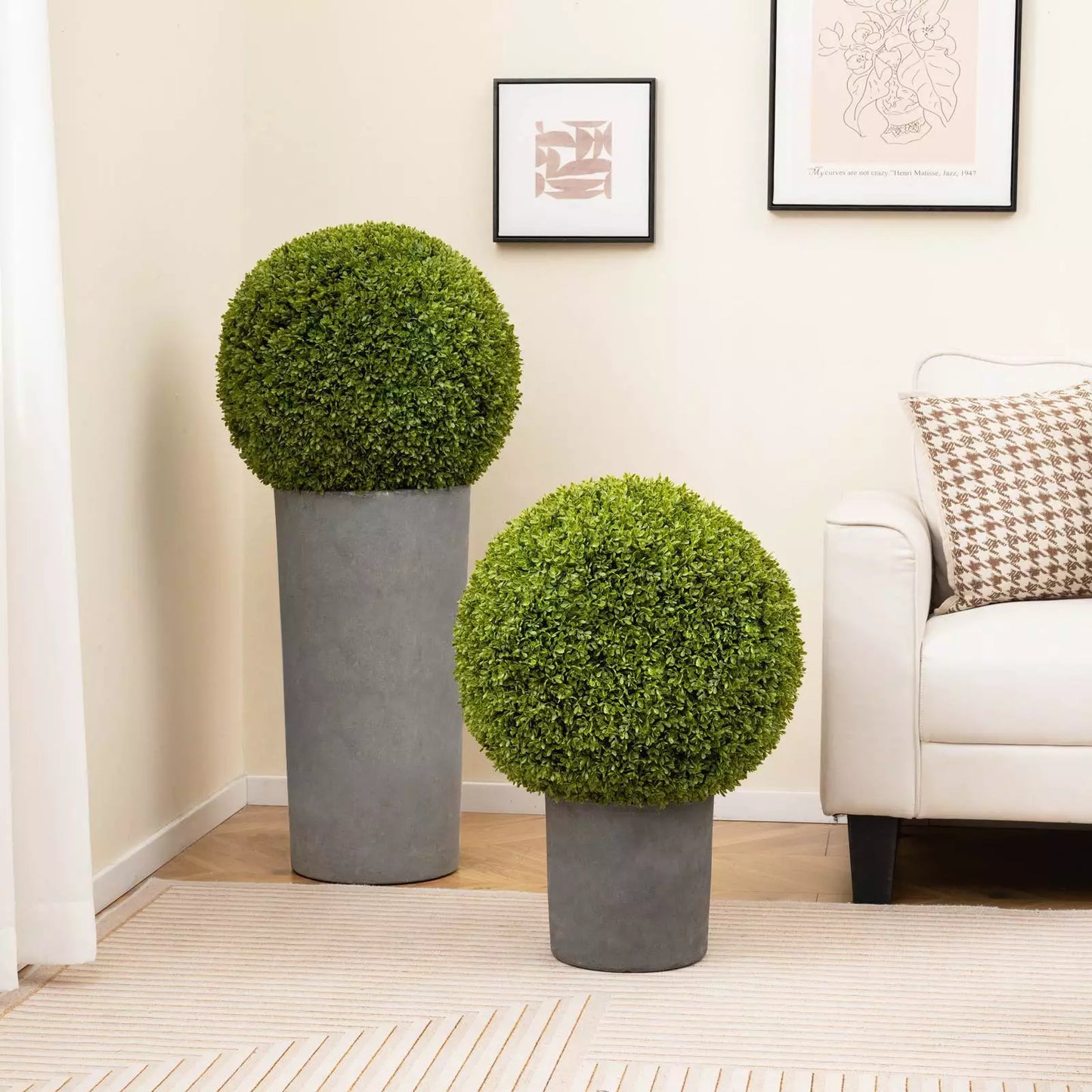Boxora™ | 2 pieces 50cm artificial boxwood plant