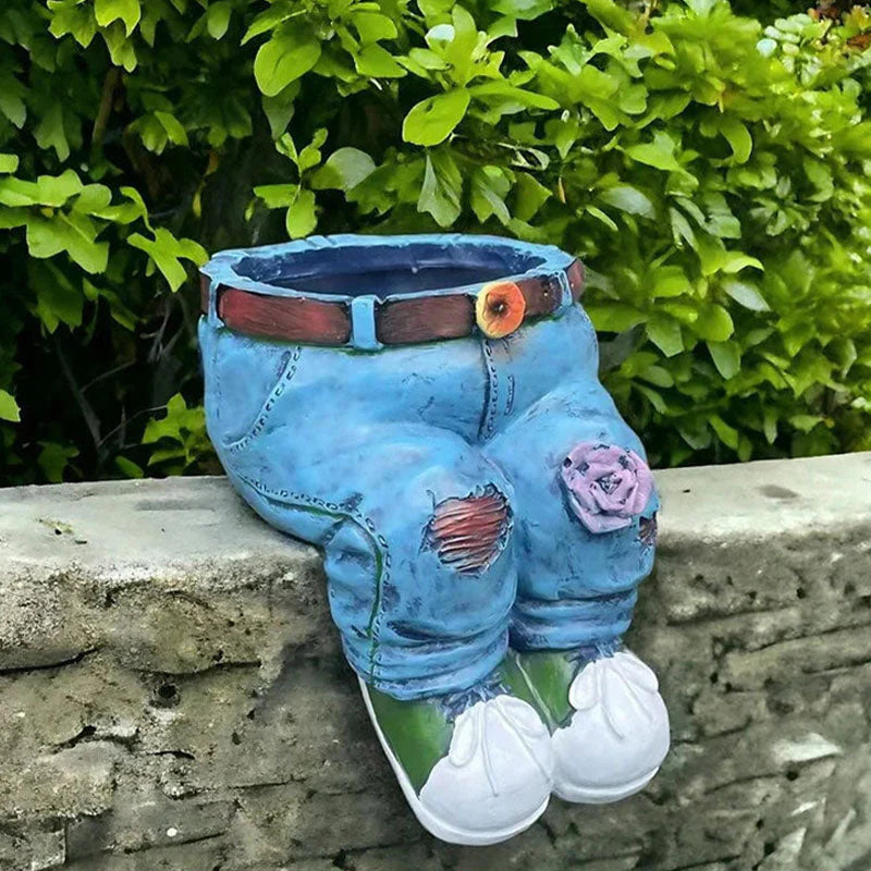 BloomPants™ | Creative 3D denim flowerpot design