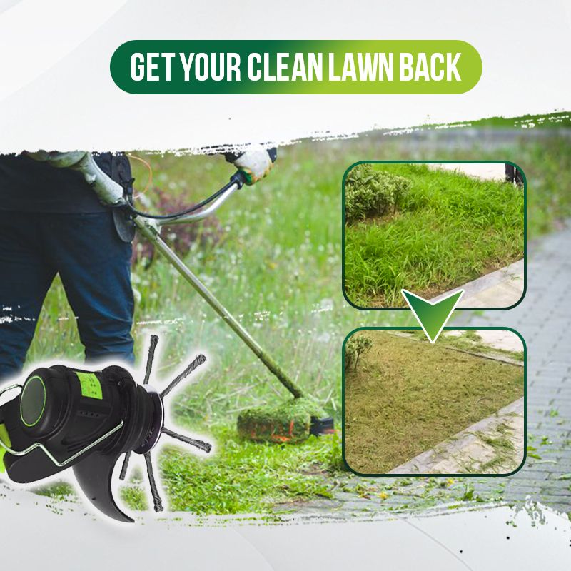 LithoTrim™ | Lithium-ion battery-powered lawn mower with steel cable