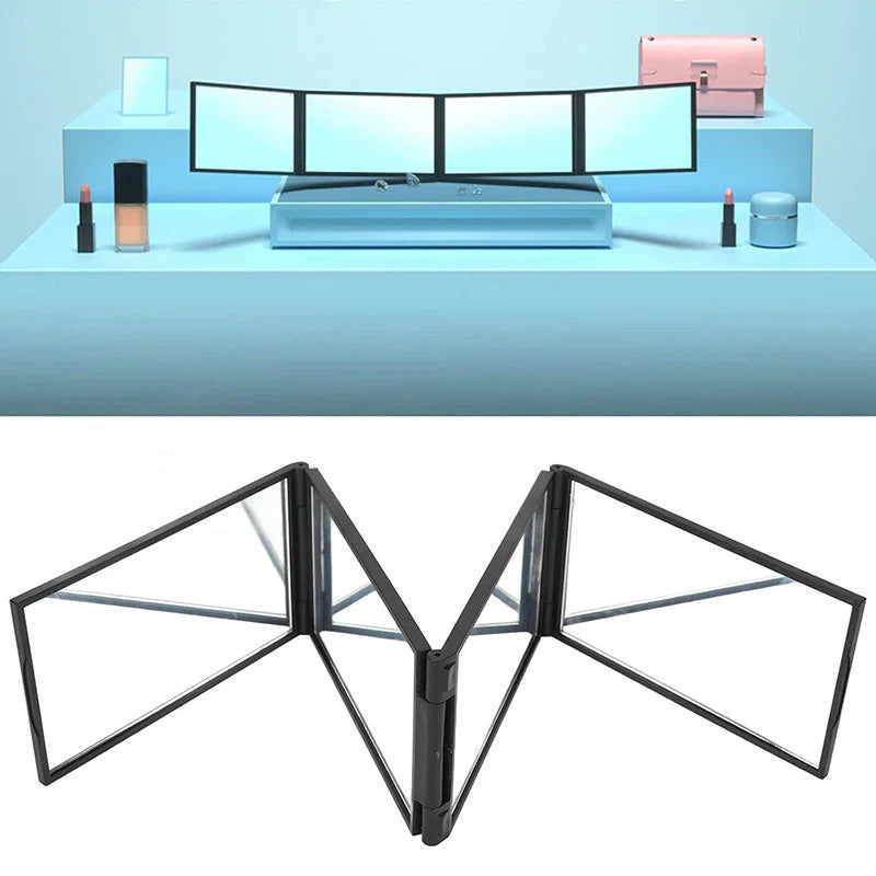 Reflecta™ – Portable 4-Way Folding Mirror