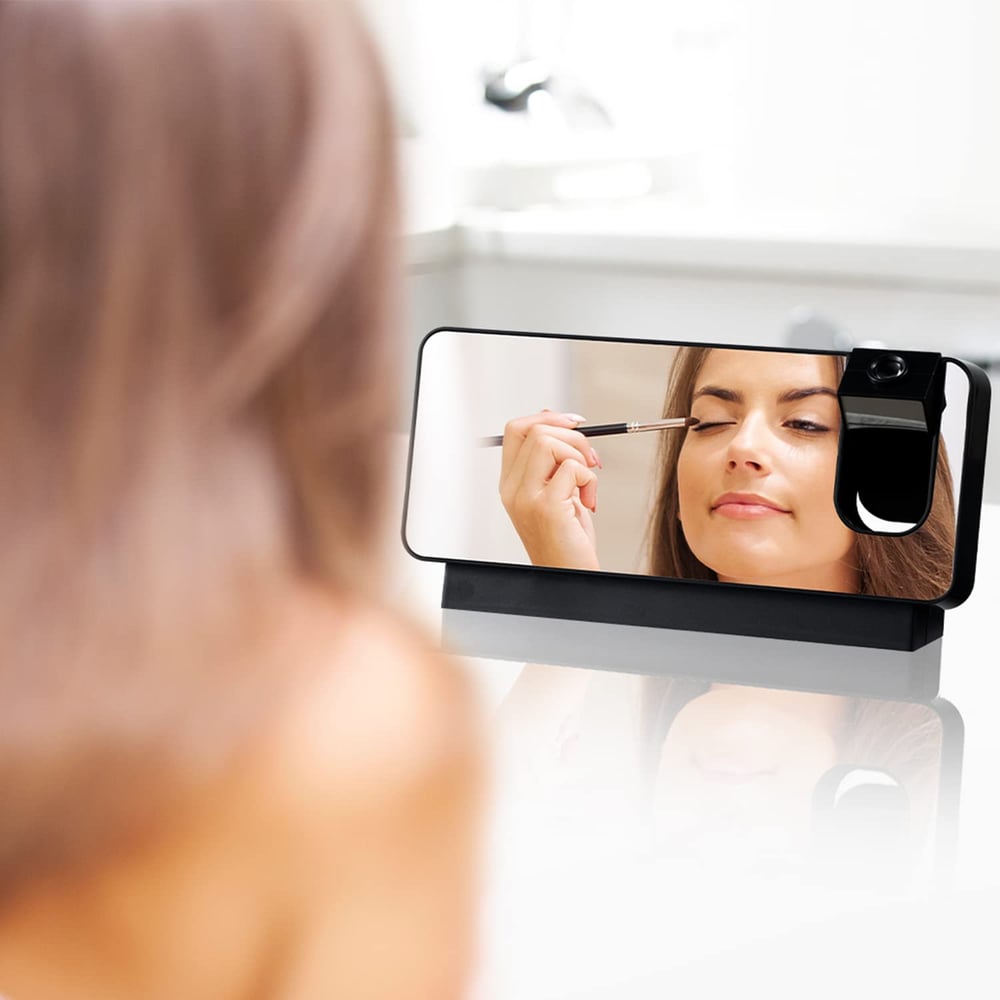 AlarmProject™ - LED-Spiegelwecker mit Doppelalarmen und Temperaturanzeige