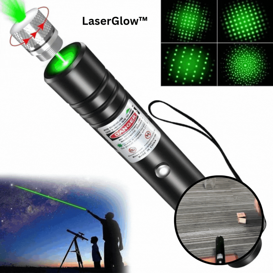 Rot-grünes Laserlicht für festliche Außenbeleuchtung