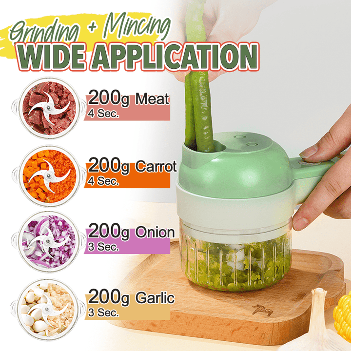 ChopFlex | Cordless Multifunctional Electric Grinder – Effortless Slicing, Chopping &amp; Cleaning 