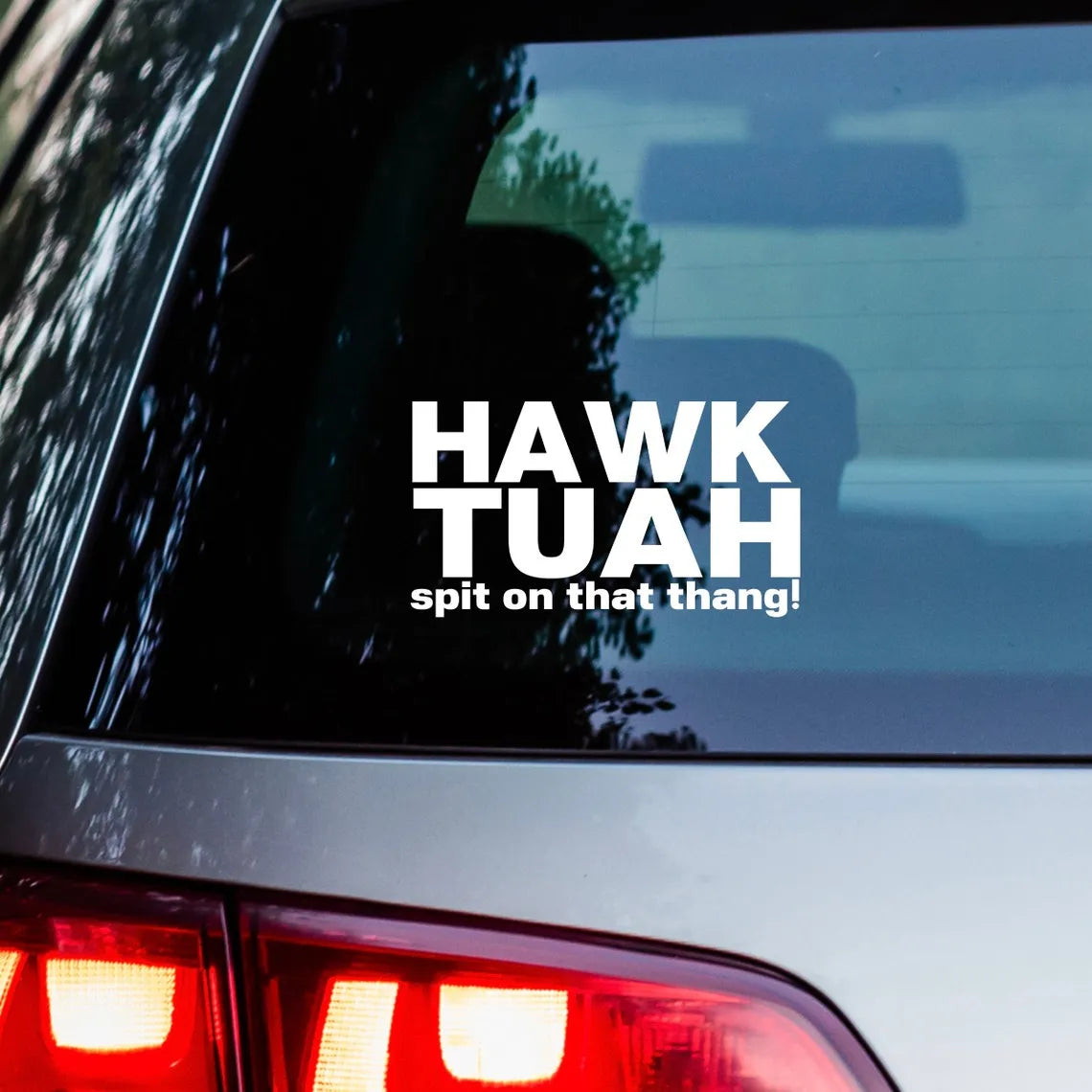 Hawk Tuah Sticker™ | Spit on that thang car 