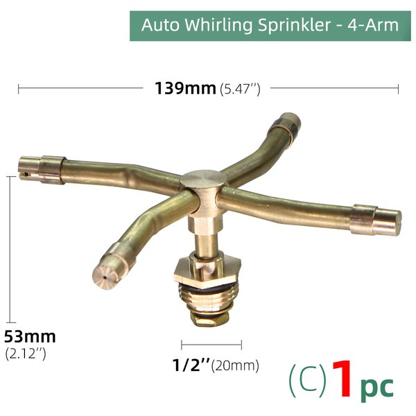AquaSpin™ - 3/4 Arm Drehspender