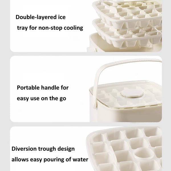 Eiswürfelform Silikon Auslaufsicher Flexibles Modell