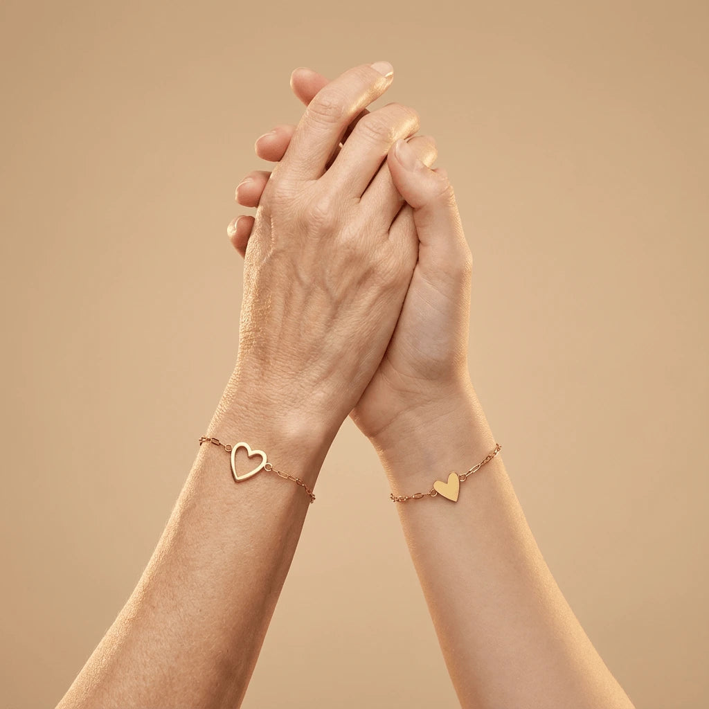 HeartLink - Verbunden bleiben mit Ihren Liebsten durch passende Herzarmbänder