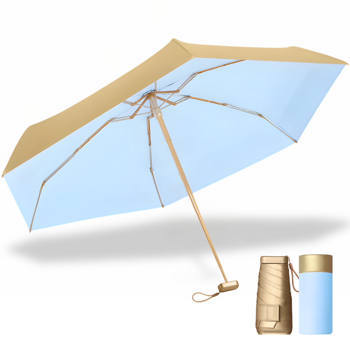 SunGuard - Ultimativer Kompakter Regenschirm Schützt Dich Vor Sonne Und Regen