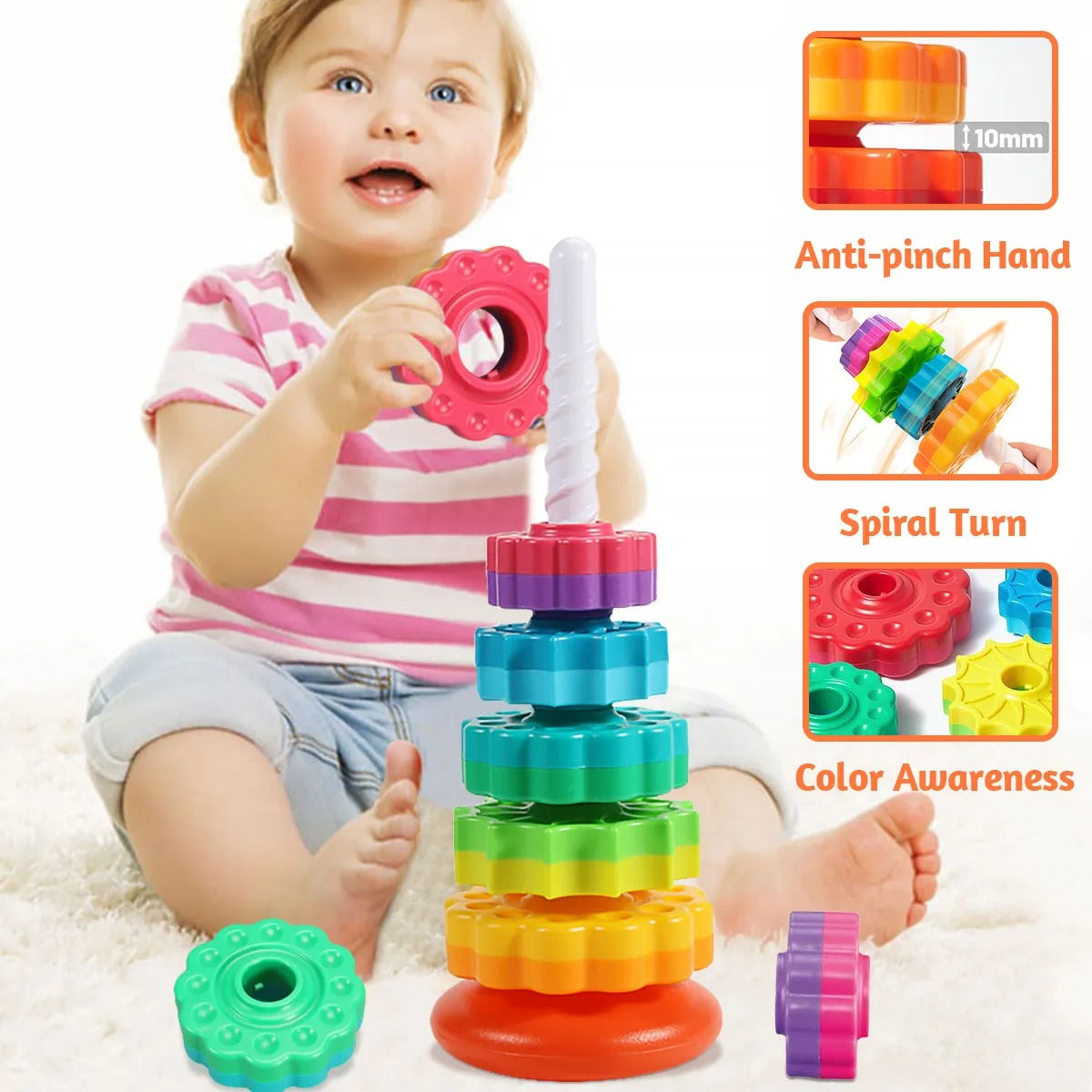 Spiralo™ | Spiral Stacking Toy
