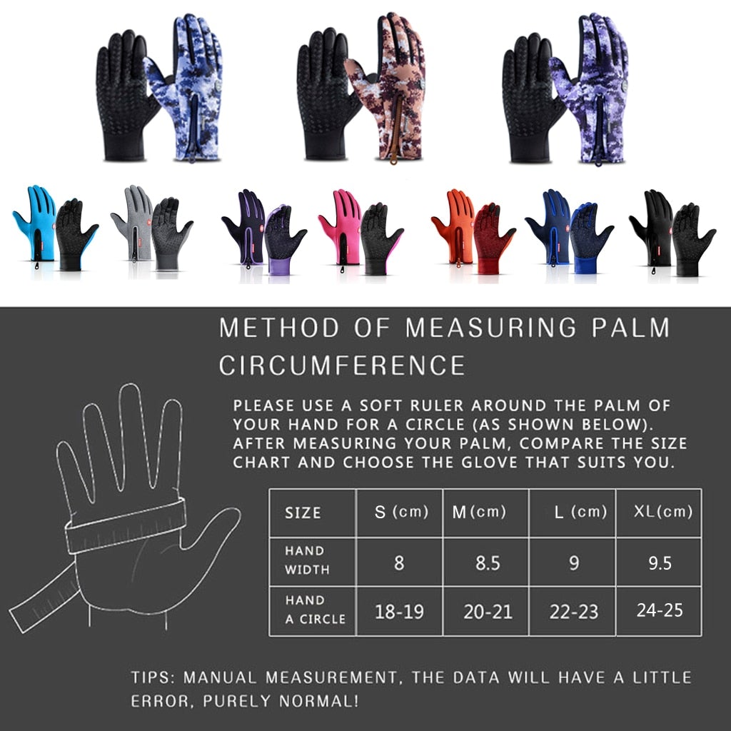 Wasserdichte Thermohandschuhe mit Touchscreen-Kompatibilität