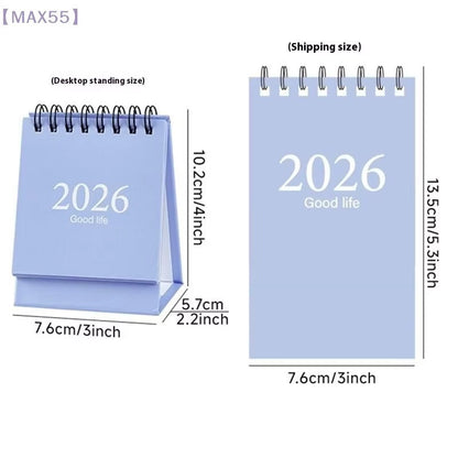 2026 Mini Tischkalender | Morandi Farbiger Stehkalender