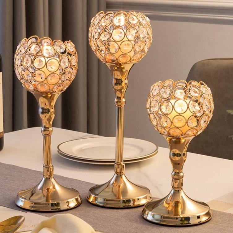 Vintage Metallkerzenhalter Mittelstück für elegante Dekoration