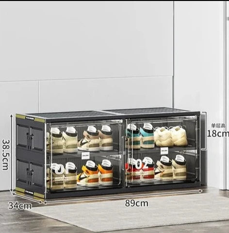 Platzsparender Schuhorganizer stapelbares Regal