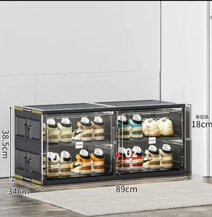Platzsparender Schuhorganizer stapelbares Regal