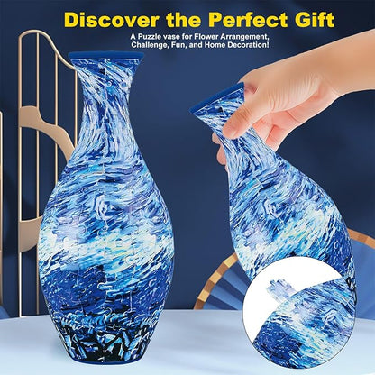 3D Blumige Puzzle-Vasen-Dekoration