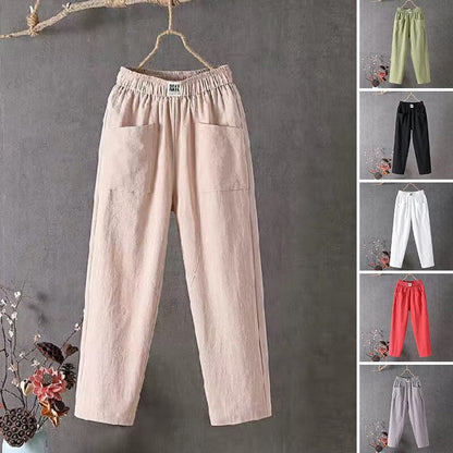 EcoEase™ | Cotton and linen casual pants!